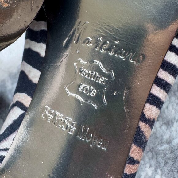 Marciano Zebra T-Strap Heels - Picture 9 of 9